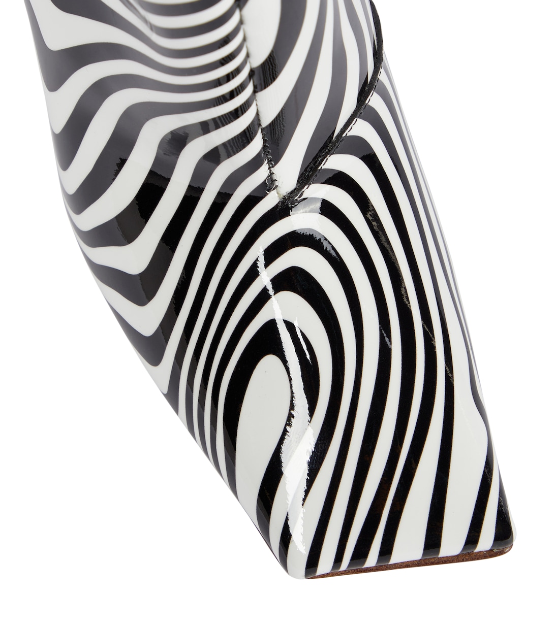 Zebra-print over-the-knee boots | Vetements