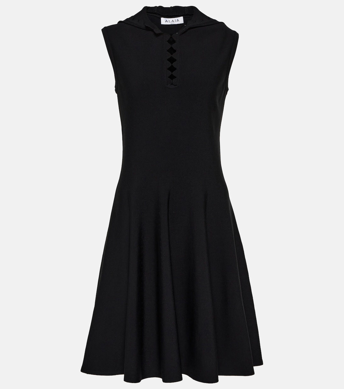Miniabito in maglia con cappuccio | Alaïa