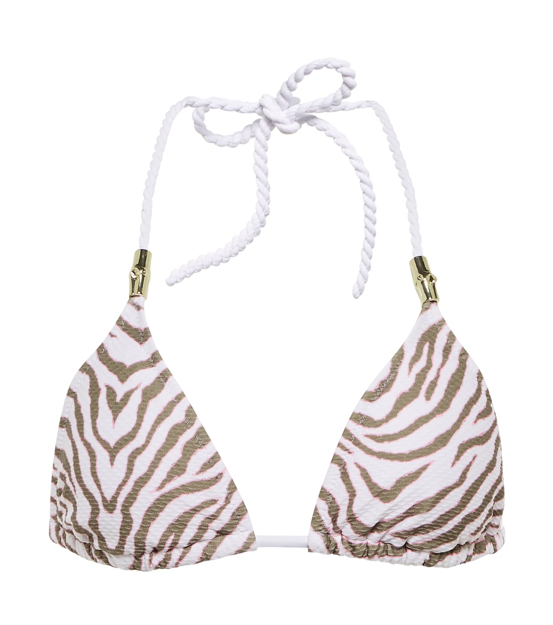 Ibiza zebra-print bikini top | Heidi Klein