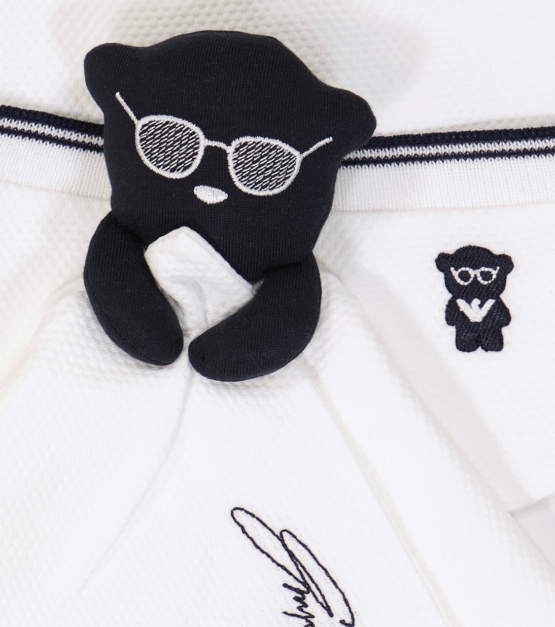 Baby Set aus Lätzchen und Tuch mit Kuscheltier | Emporio Armani Kids