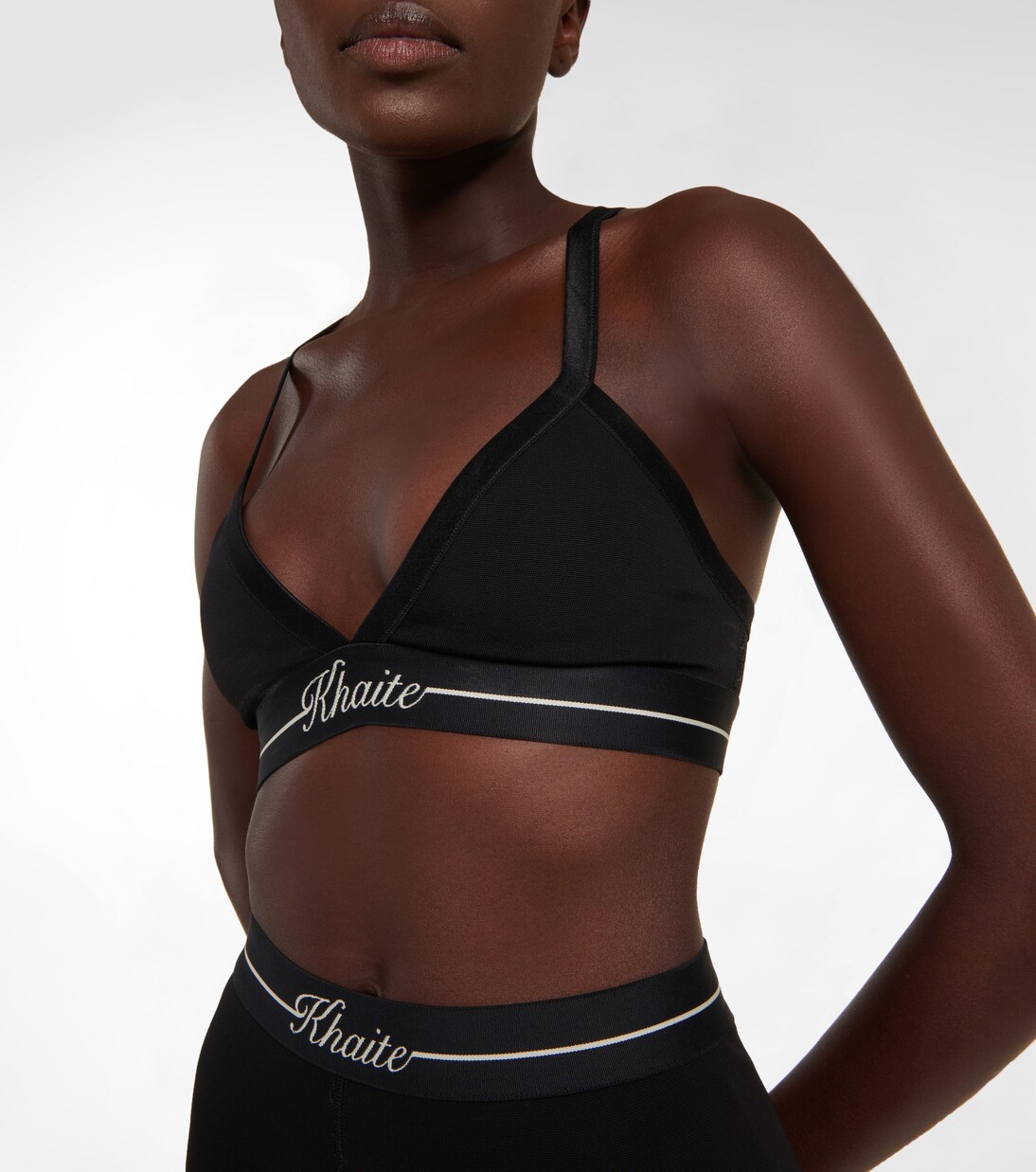Bralette Marcy in jersey con logo | Khaite