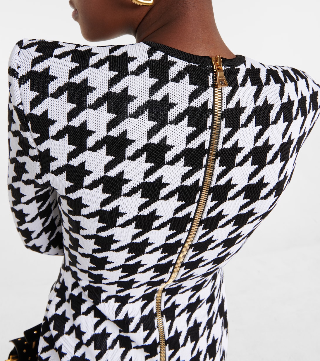 Miniabito in jacquard pied-de-poule | Balmain