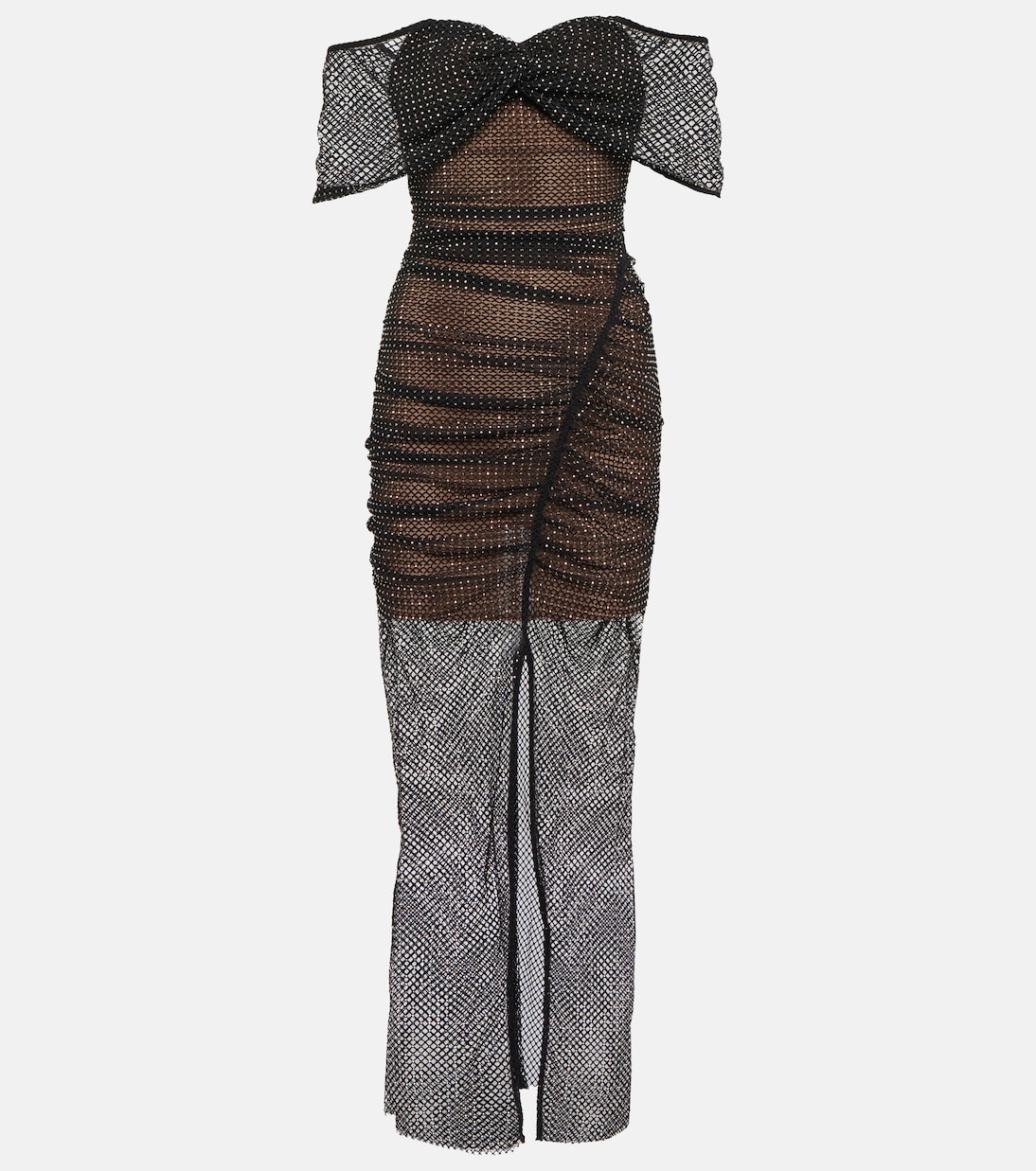 Embellished net dress | Self-Portrait