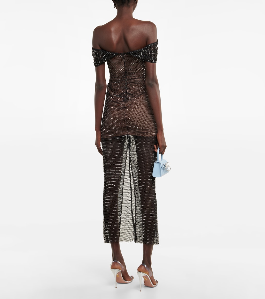 Embellished net dress | Self-Portrait