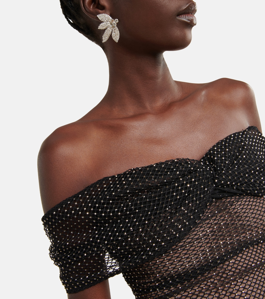 Embellished net dress | Self-Portrait