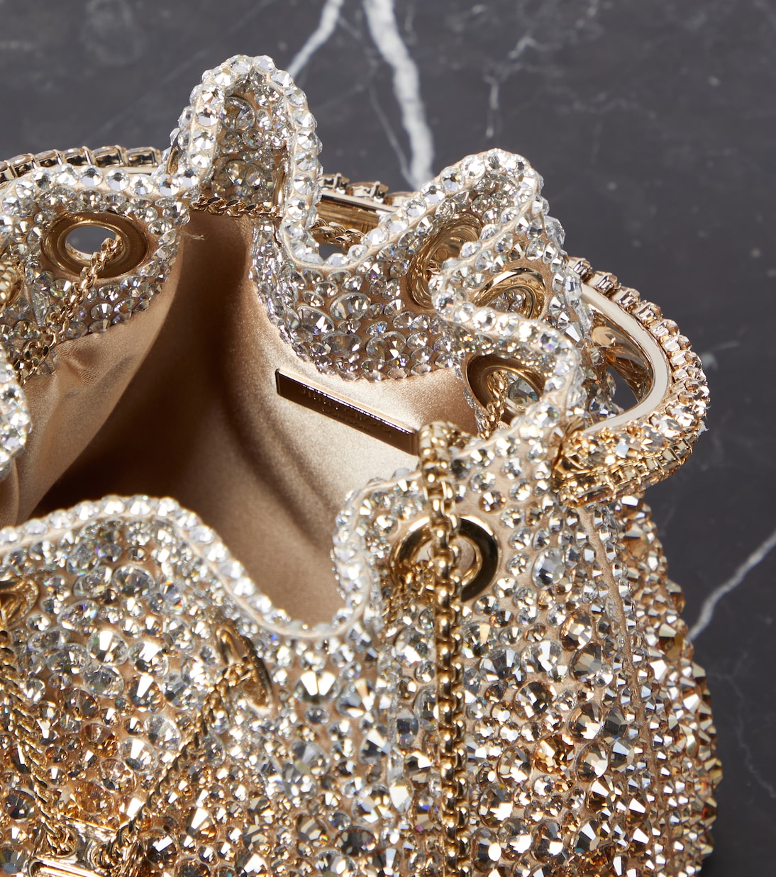 Secchiello Bon Bon con cristalli | Jimmy Choo