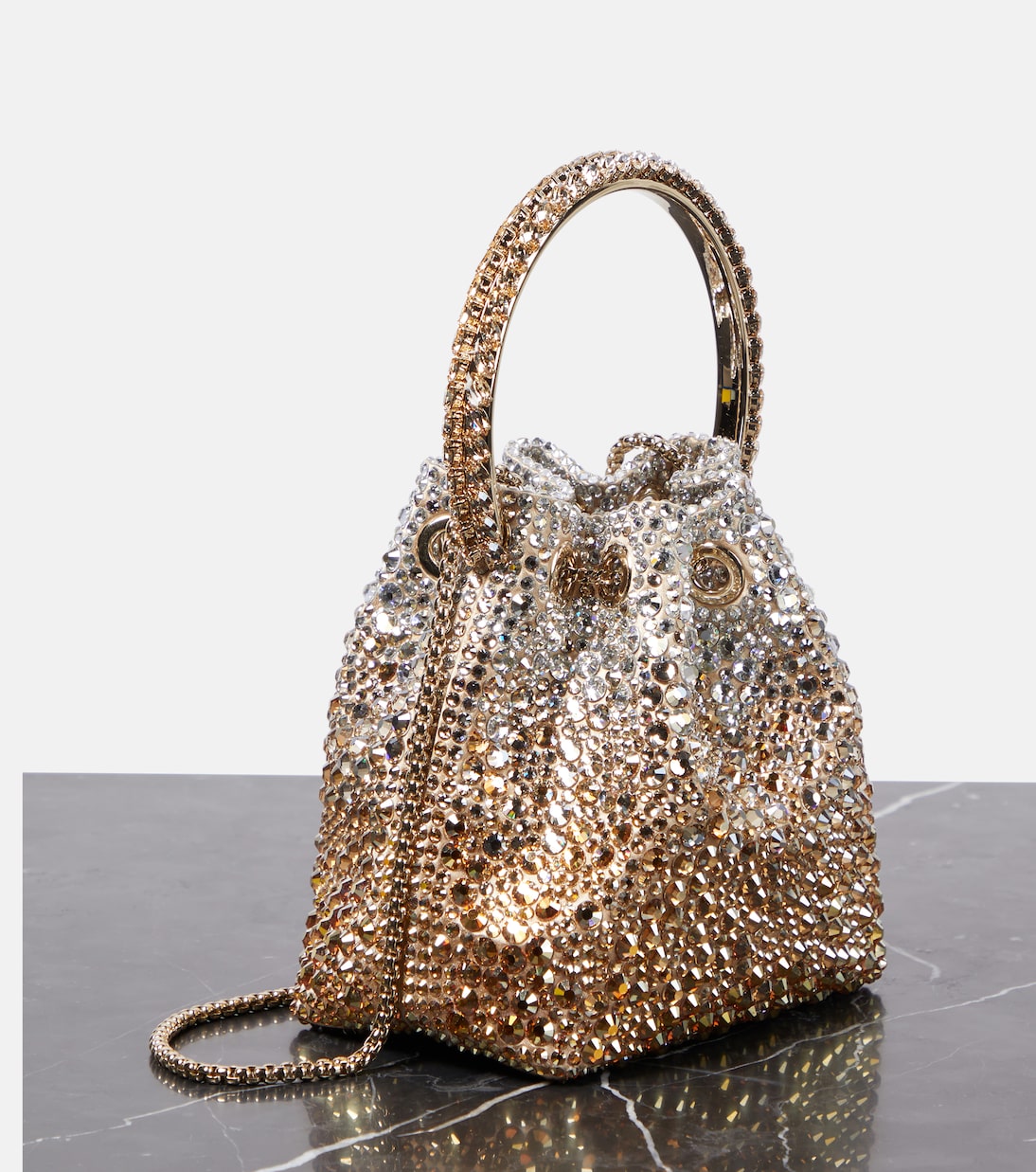 Secchiello Bon Bon con cristalli | Jimmy Choo