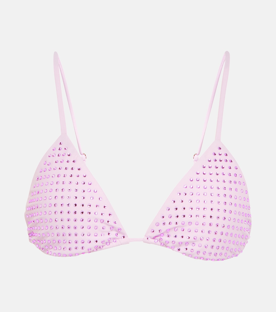Top de bikini triangular adornado | Self-Portrait