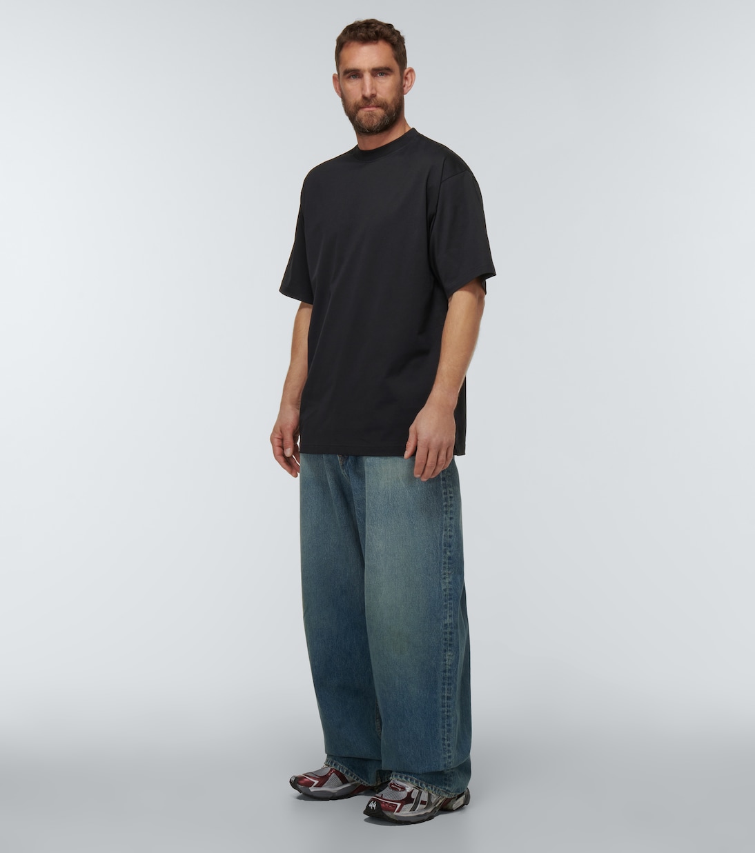 Camiseta en jersey de algodón estampado | Balenciaga