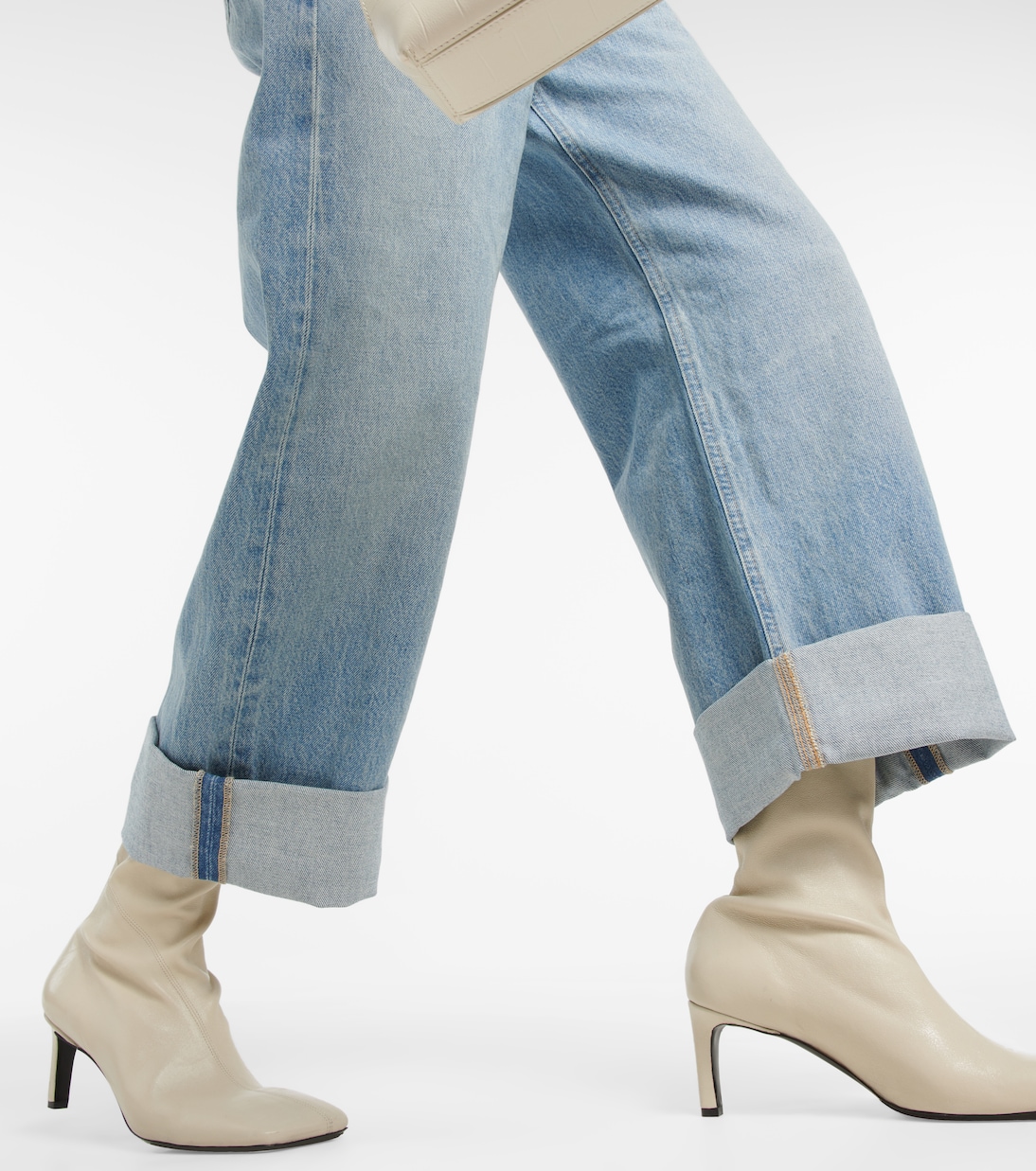 Jeans anchos cropped Ayla de tiro medio | Citizens of Humanity