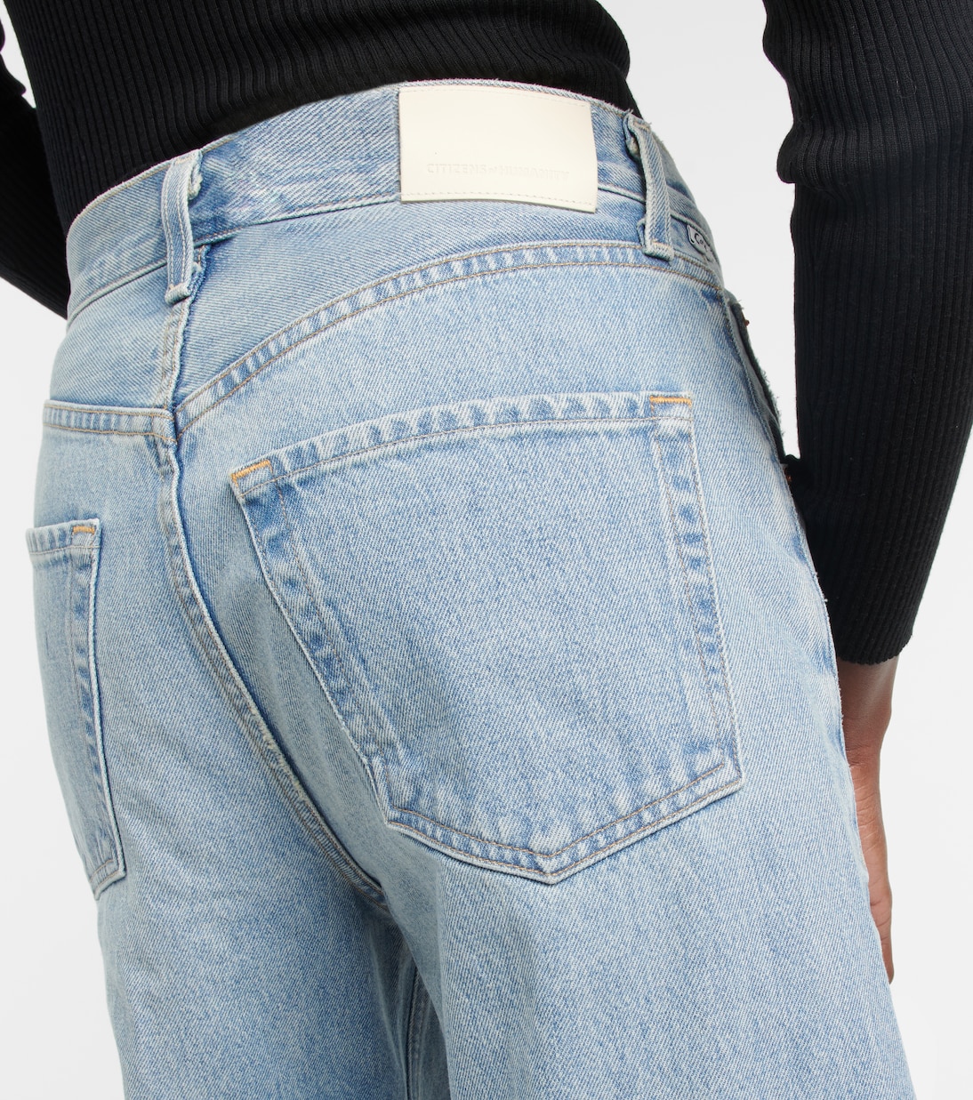Jeans anchos cropped Ayla de tiro medio | Citizens of Humanity