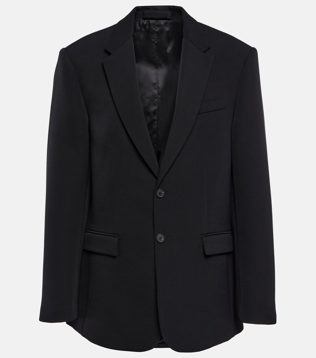 Oversized single-breasted wool blazer | Wardrobe.NYC