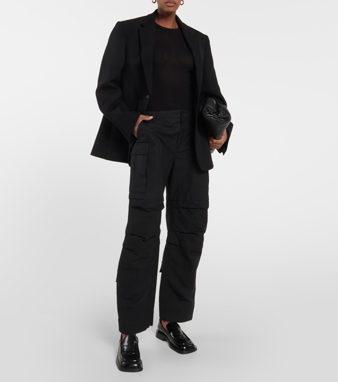 Oversized single-breasted wool blazer | Wardrobe.NYC
