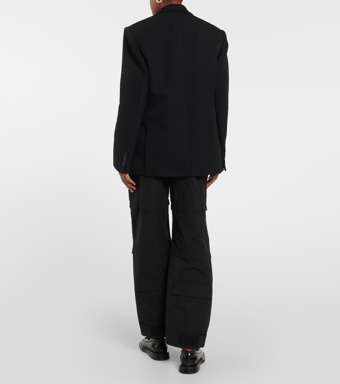Oversized single-breasted wool blazer | Wardrobe.NYC