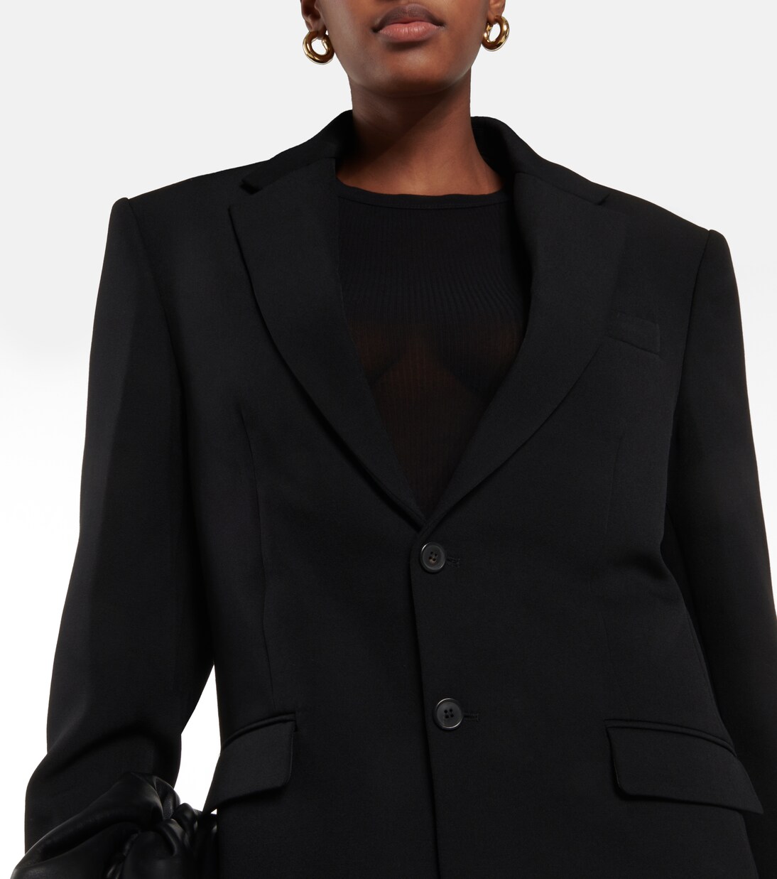 Oversized single-breasted wool blazer | Wardrobe.NYC