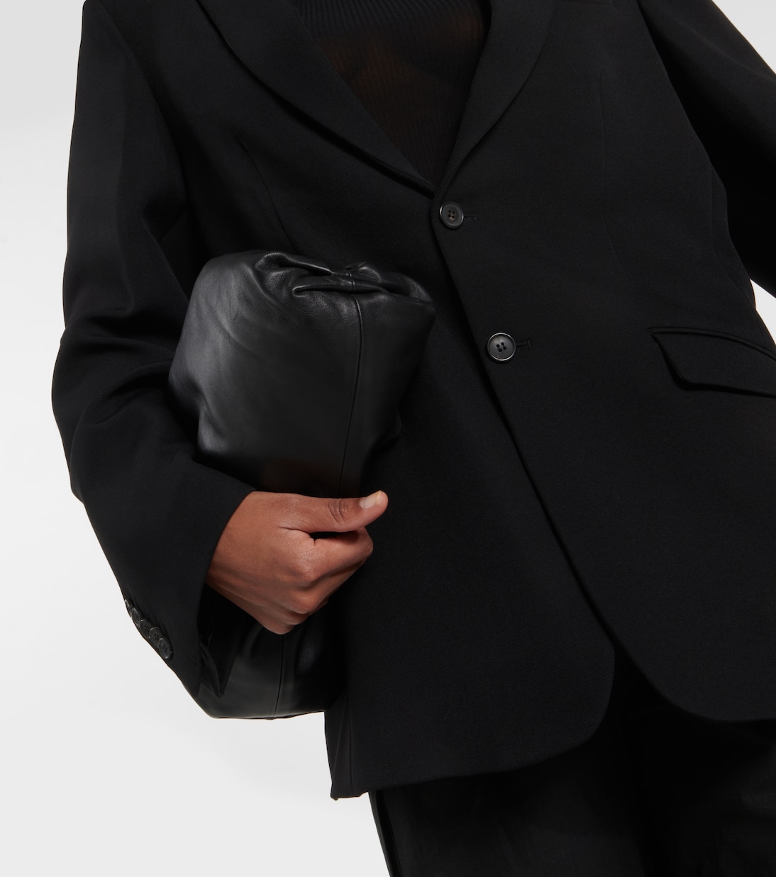 Oversized single-breasted wool blazer | Wardrobe.NYC