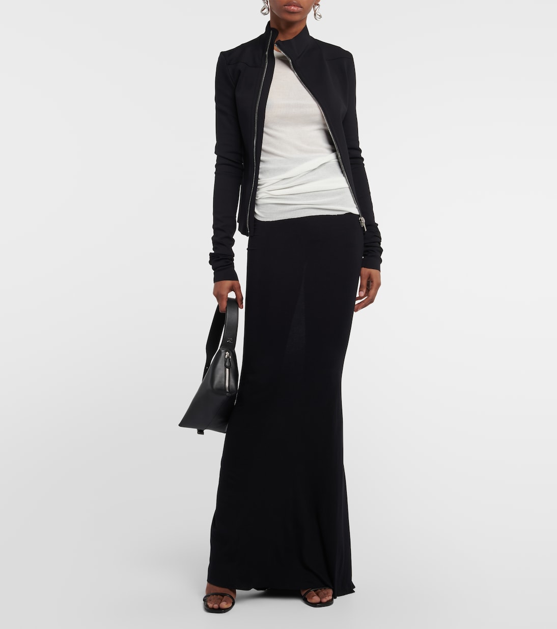 Lilies - Gonna lunga Slip in jersey | Rick Owens