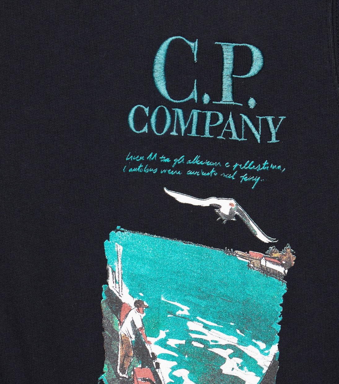 Printed cotton fleece sweatshirt | C.P. Company Kids