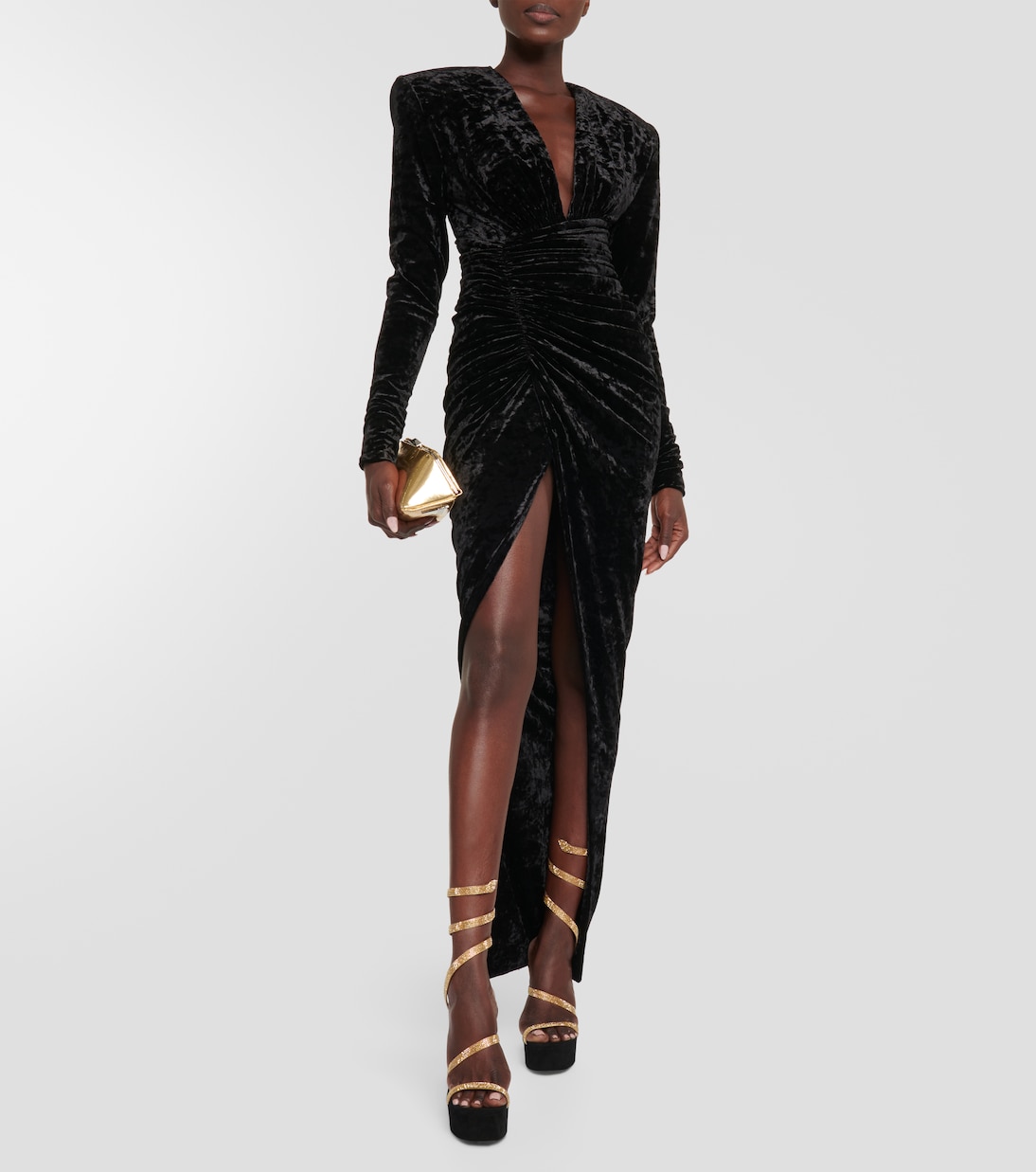 Embellished suede-effect platform sandals | Rene Caovilla