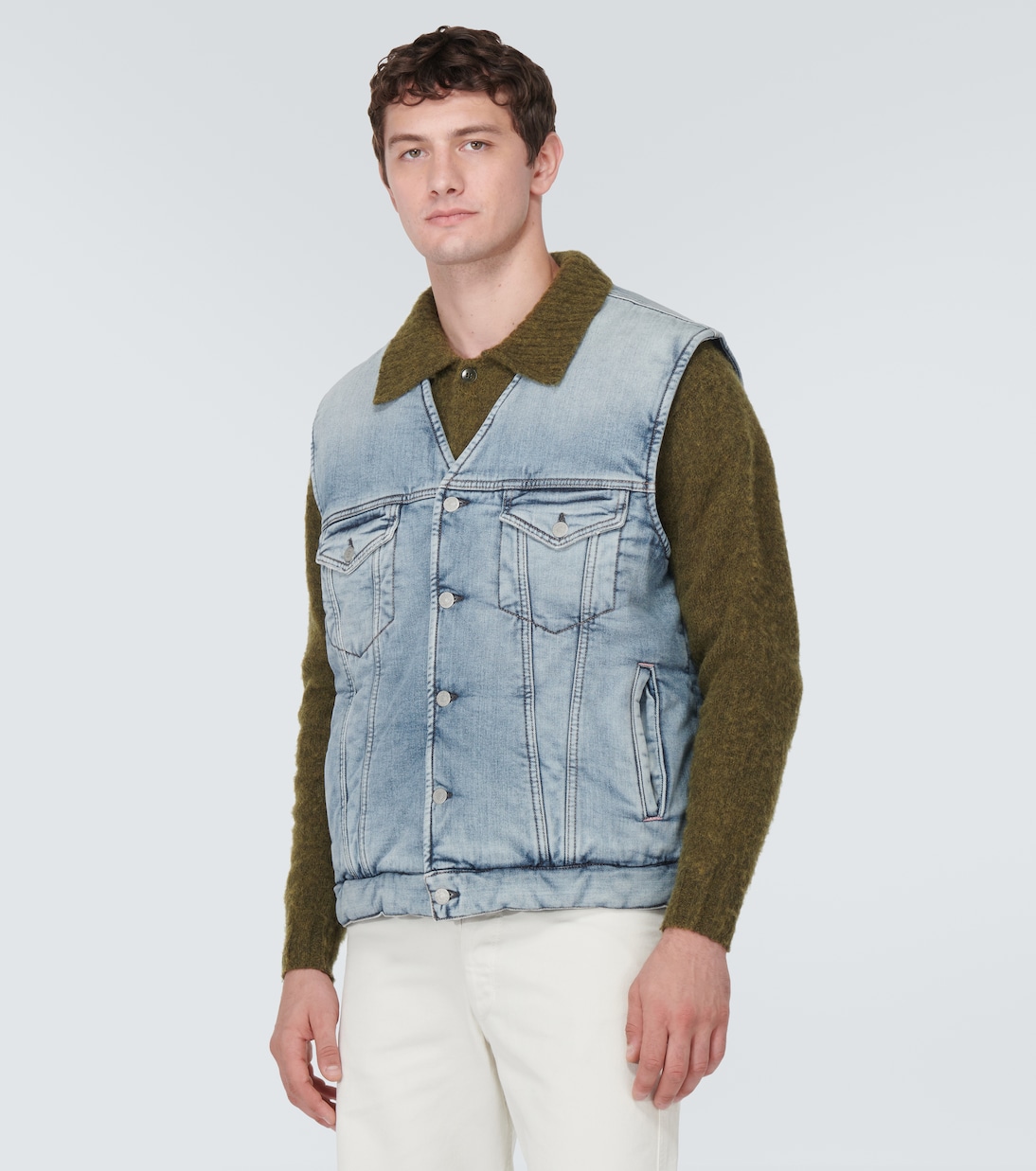 Chaleco en denim acolchado | Acne Studios