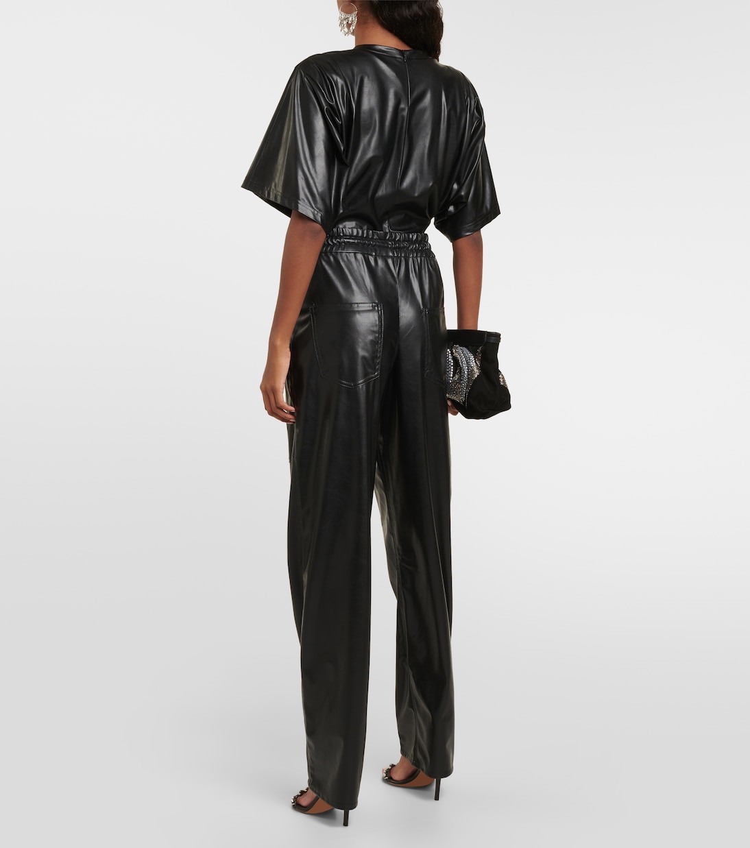 Pantaloni regular Brina in similpelle | Marant Etoile