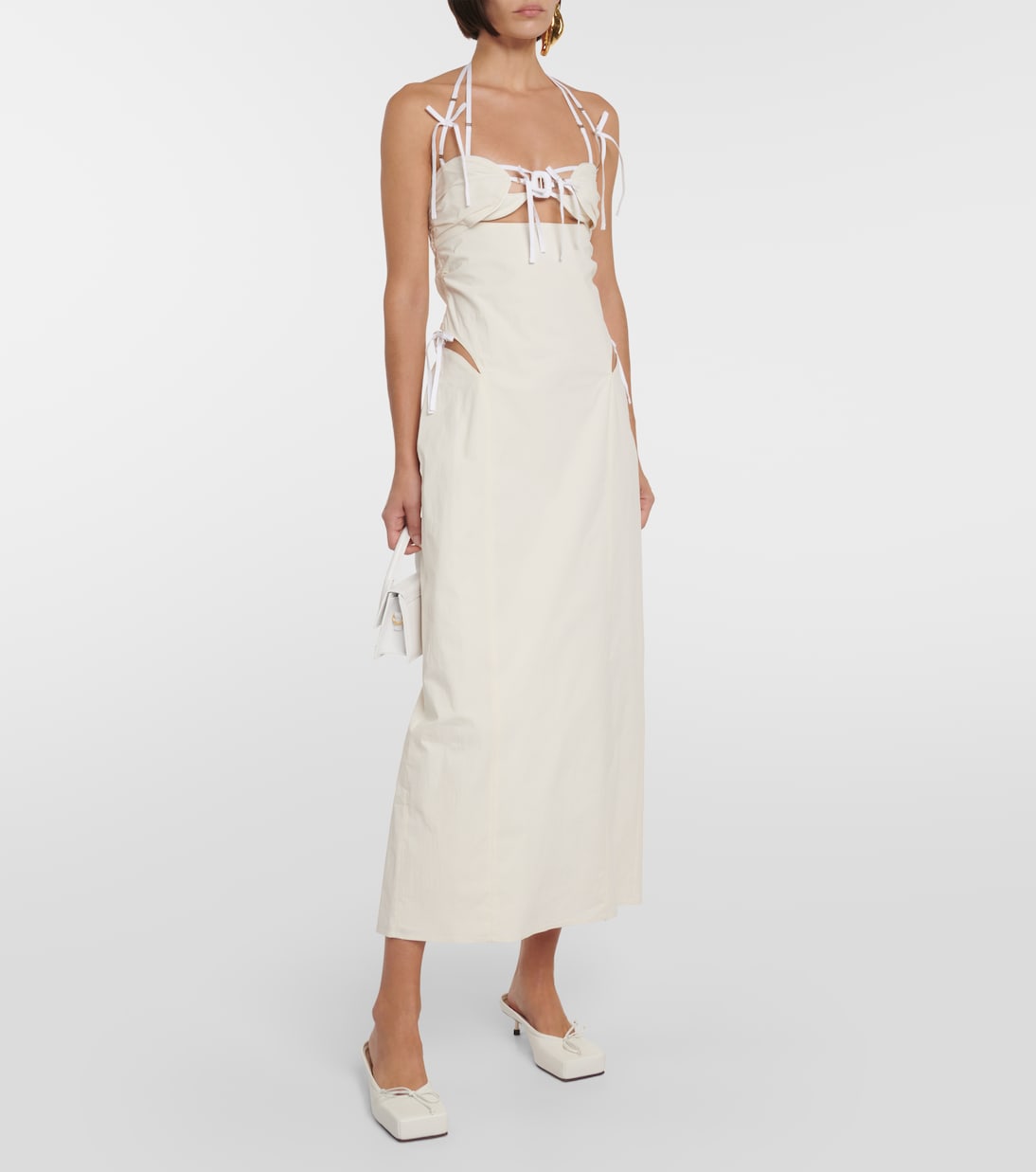 Vestido midi La Robe Ruban de mezcla de algodón | Jacquemus