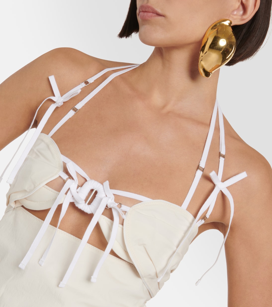Vestido midi La Robe Ruban de mezcla de algodón | Jacquemus