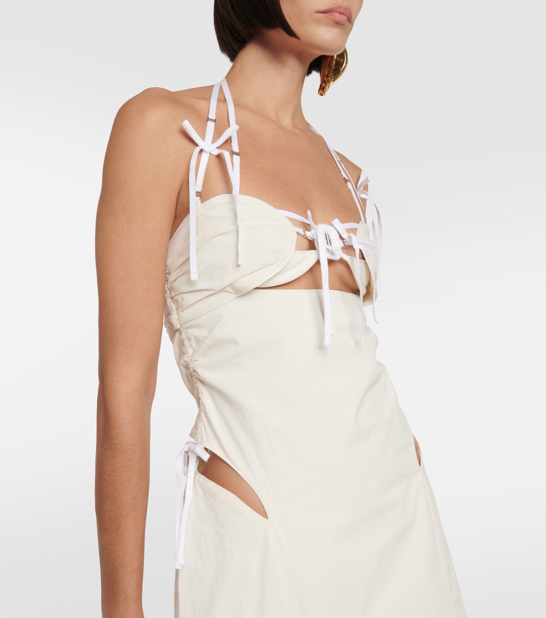 Vestido midi La Robe Ruban de mezcla de algodón | Jacquemus