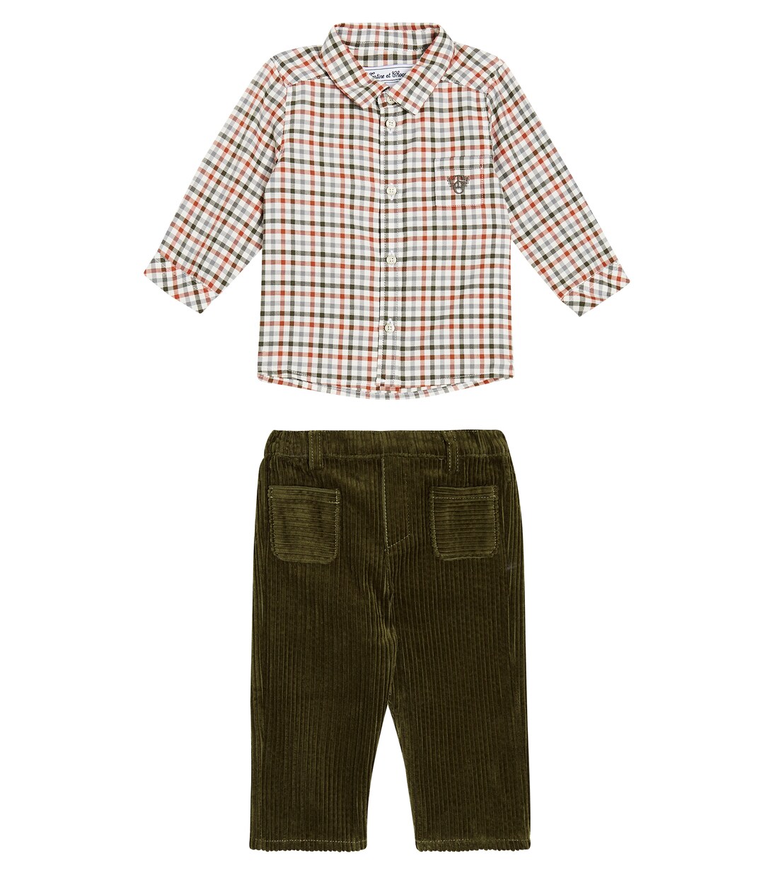 Baby cotton jersey shirt and pants set | Tartine et Chocolat