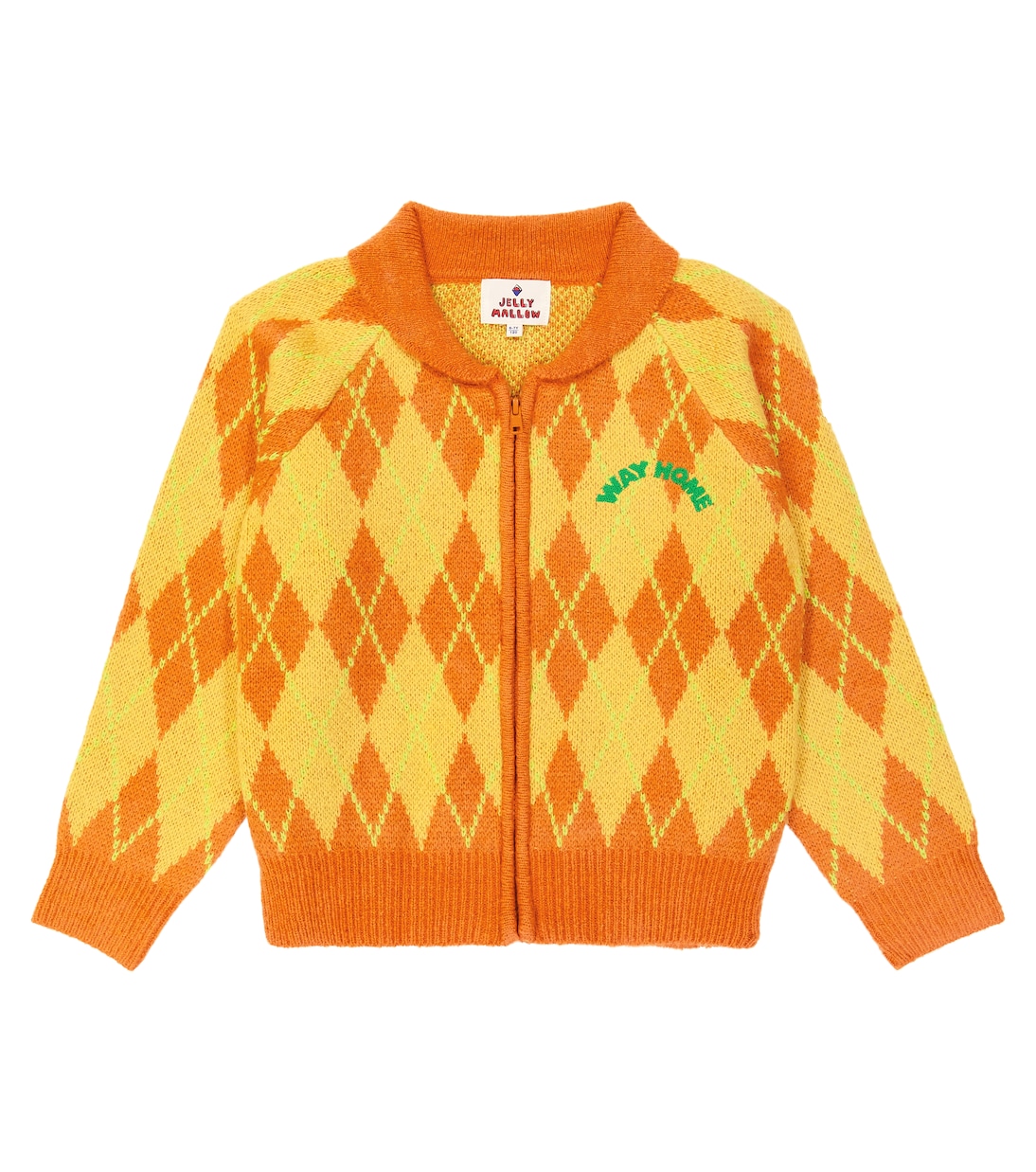 Pull zippé à motif Argyle | Jellymallow