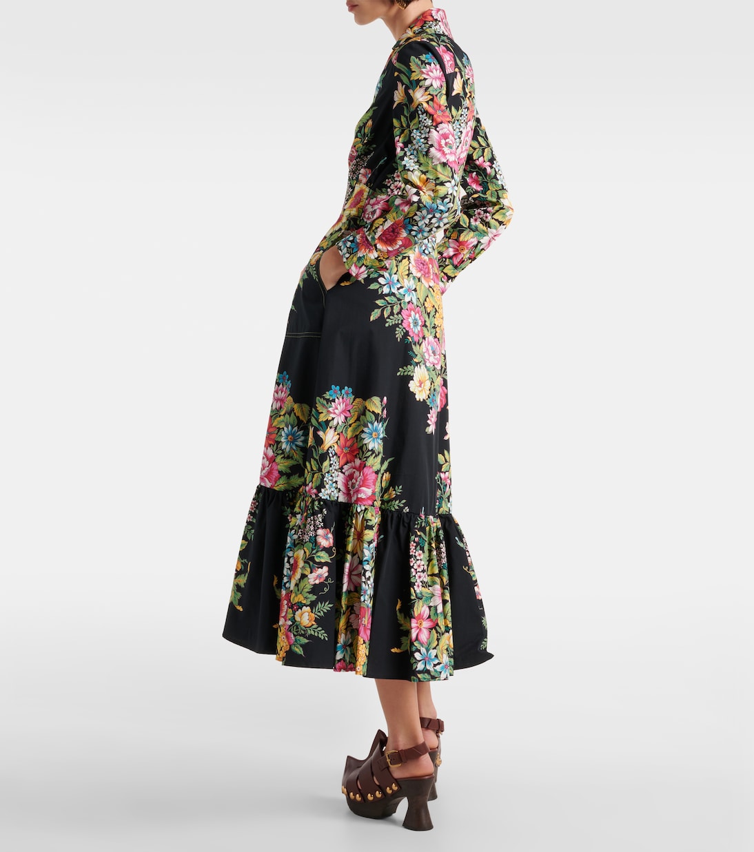 Abito midi in cotone con stampa | Etro