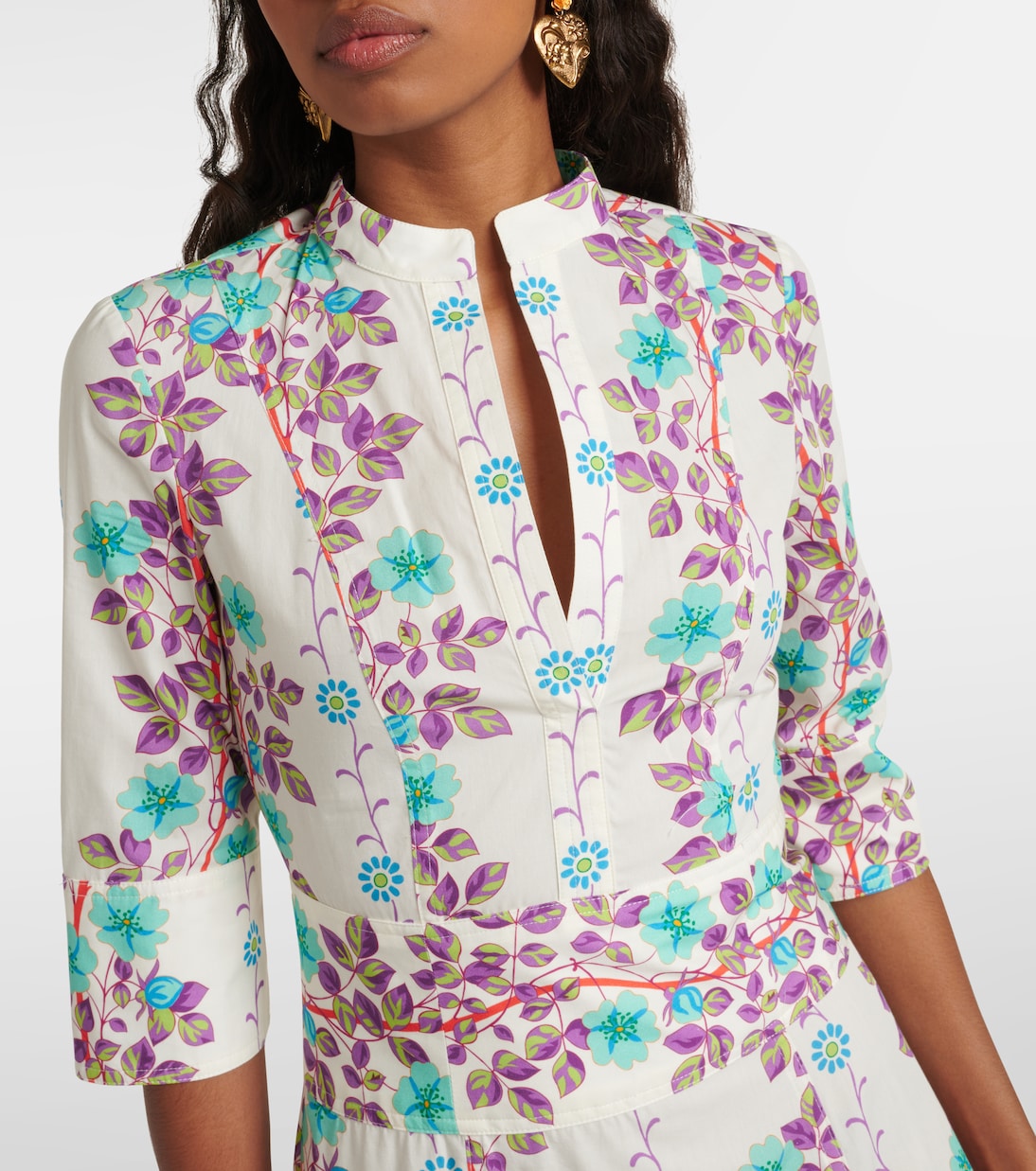 Printed cotton shirt dress  | Etro