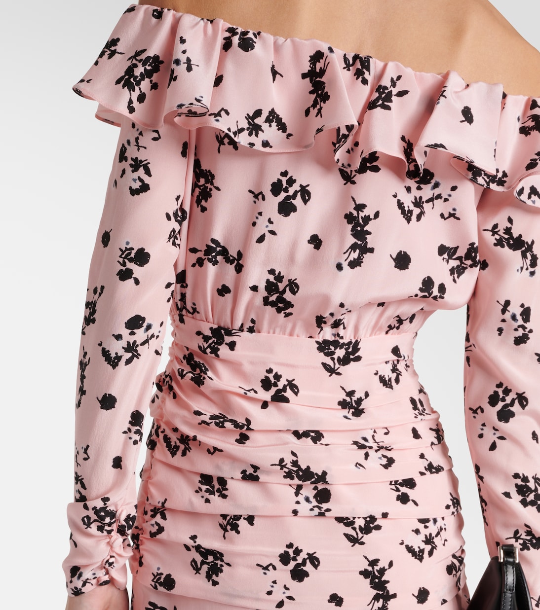 Abito midi in seta con stampa | Alessandra Rich