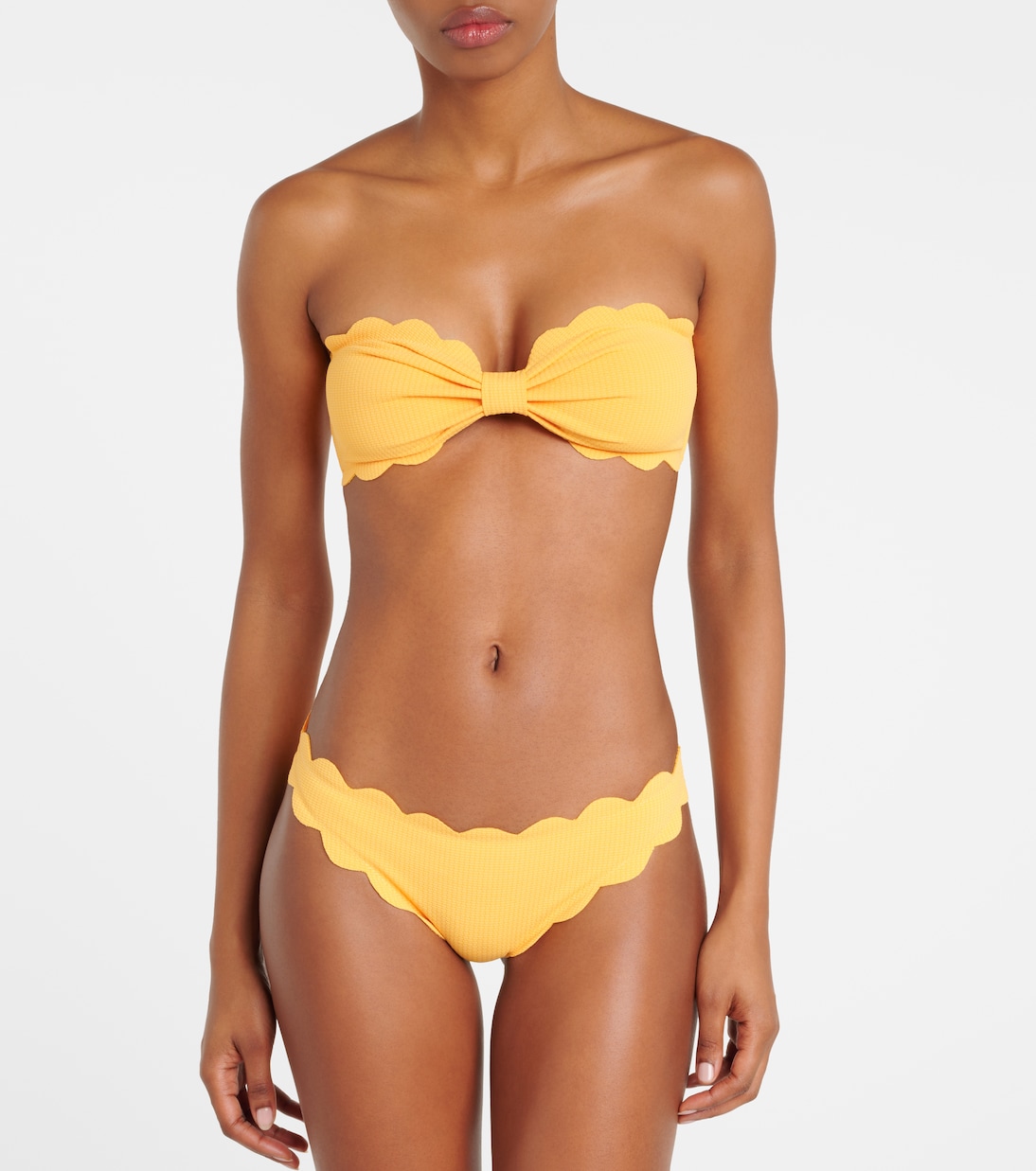 Antibes scalloped bandeau bikini top | Marysia