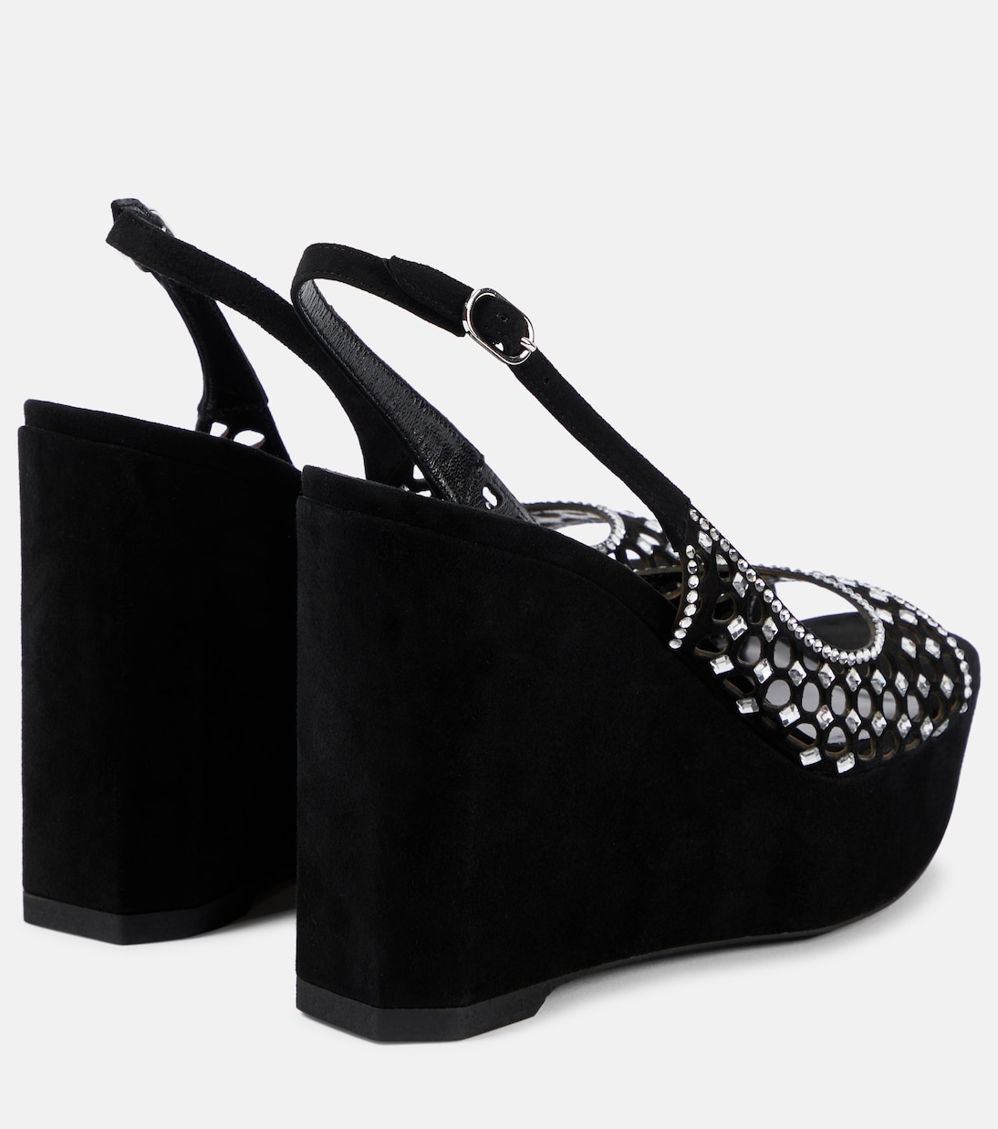 Sandali in suede con plateau | Rene Caovilla