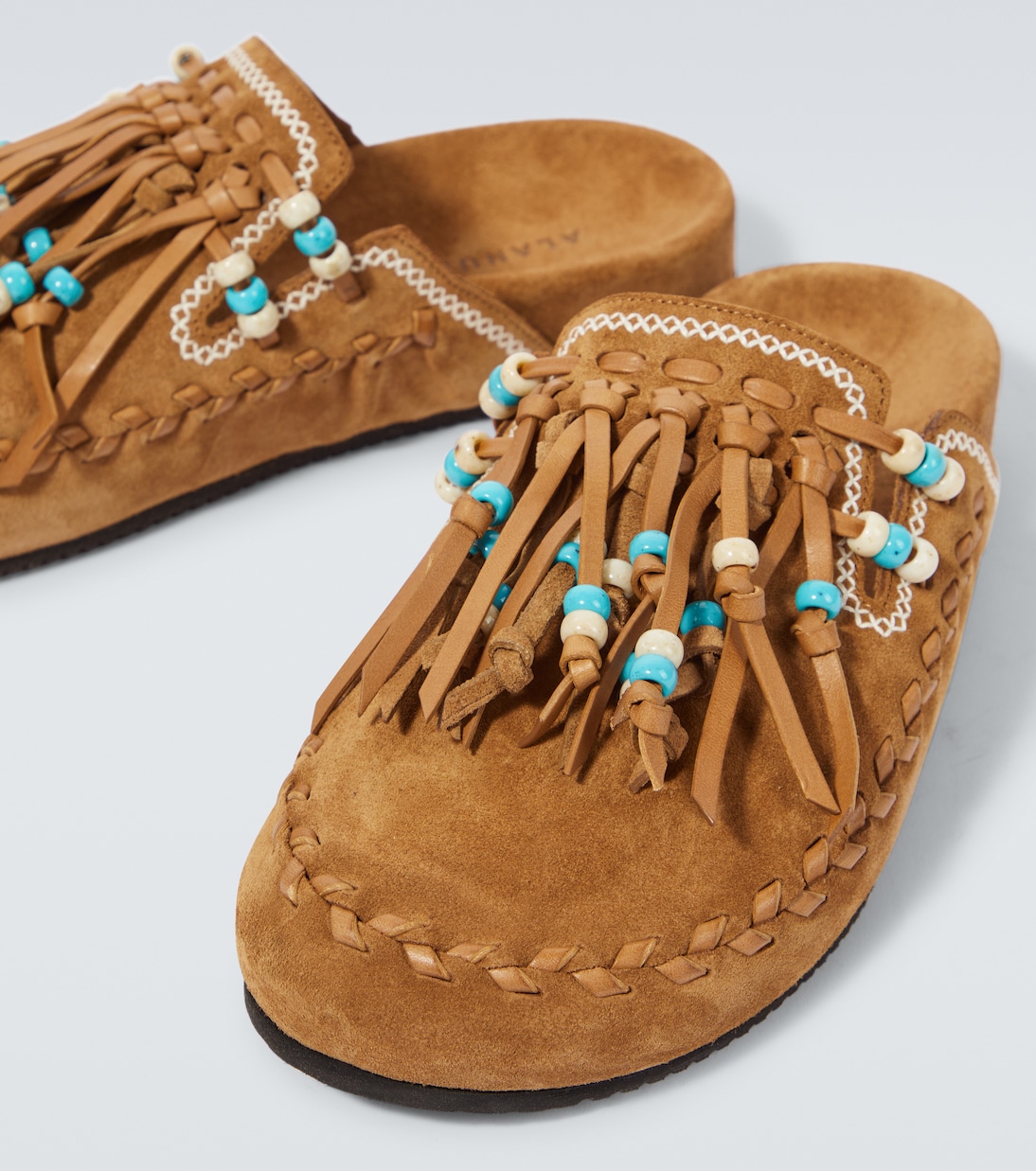 Slippers The Journey aus Veloursleder | Alanui