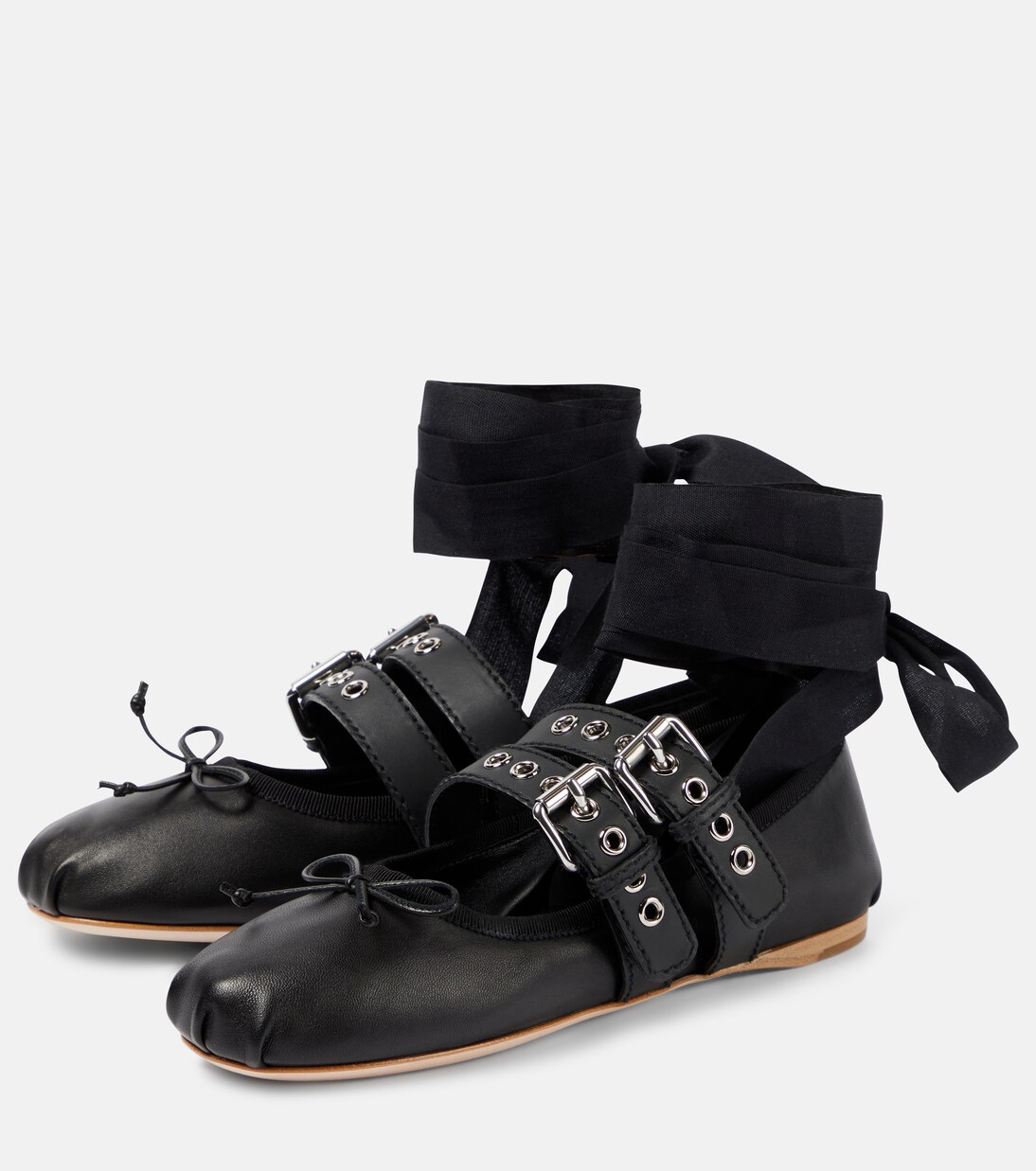 Ballerine in pelle | Miu Miu