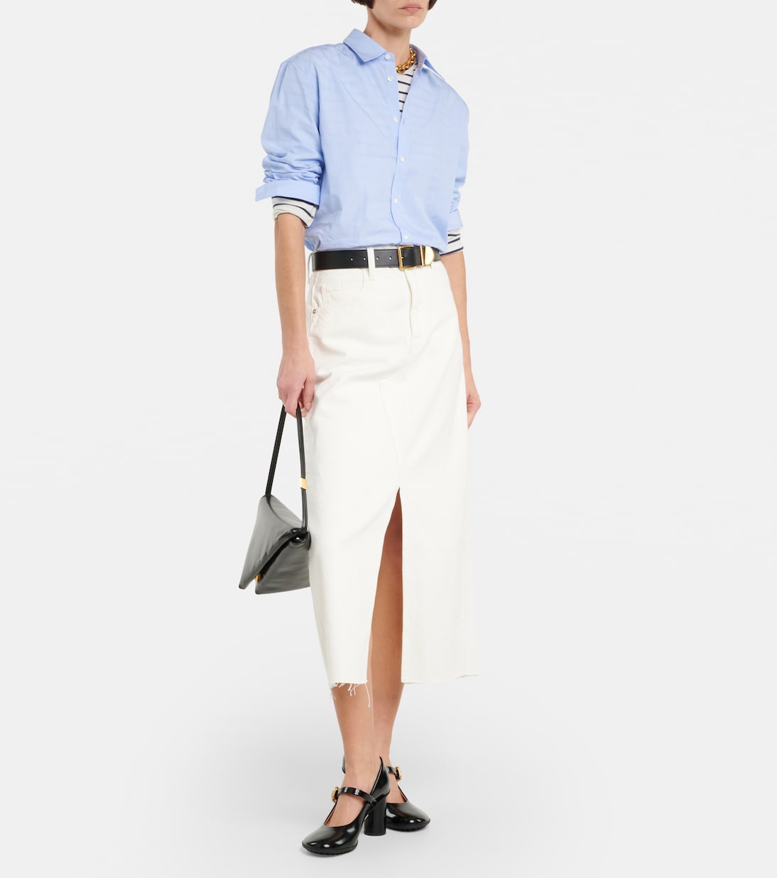 Falda larga The Midaxi de denim | Frame