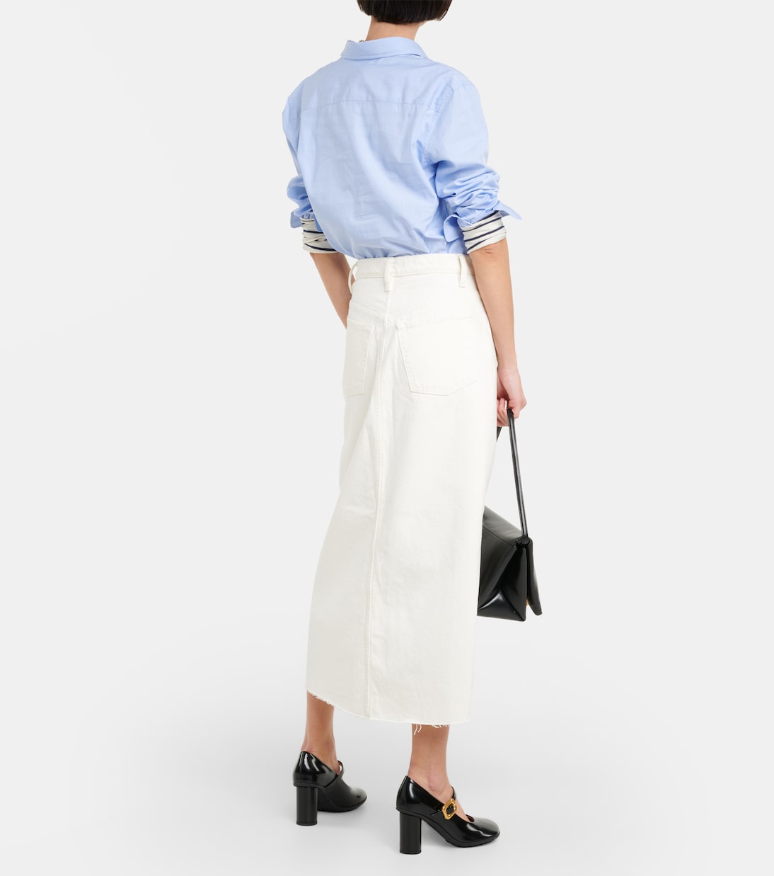 Falda larga The Midaxi de denim | Frame
