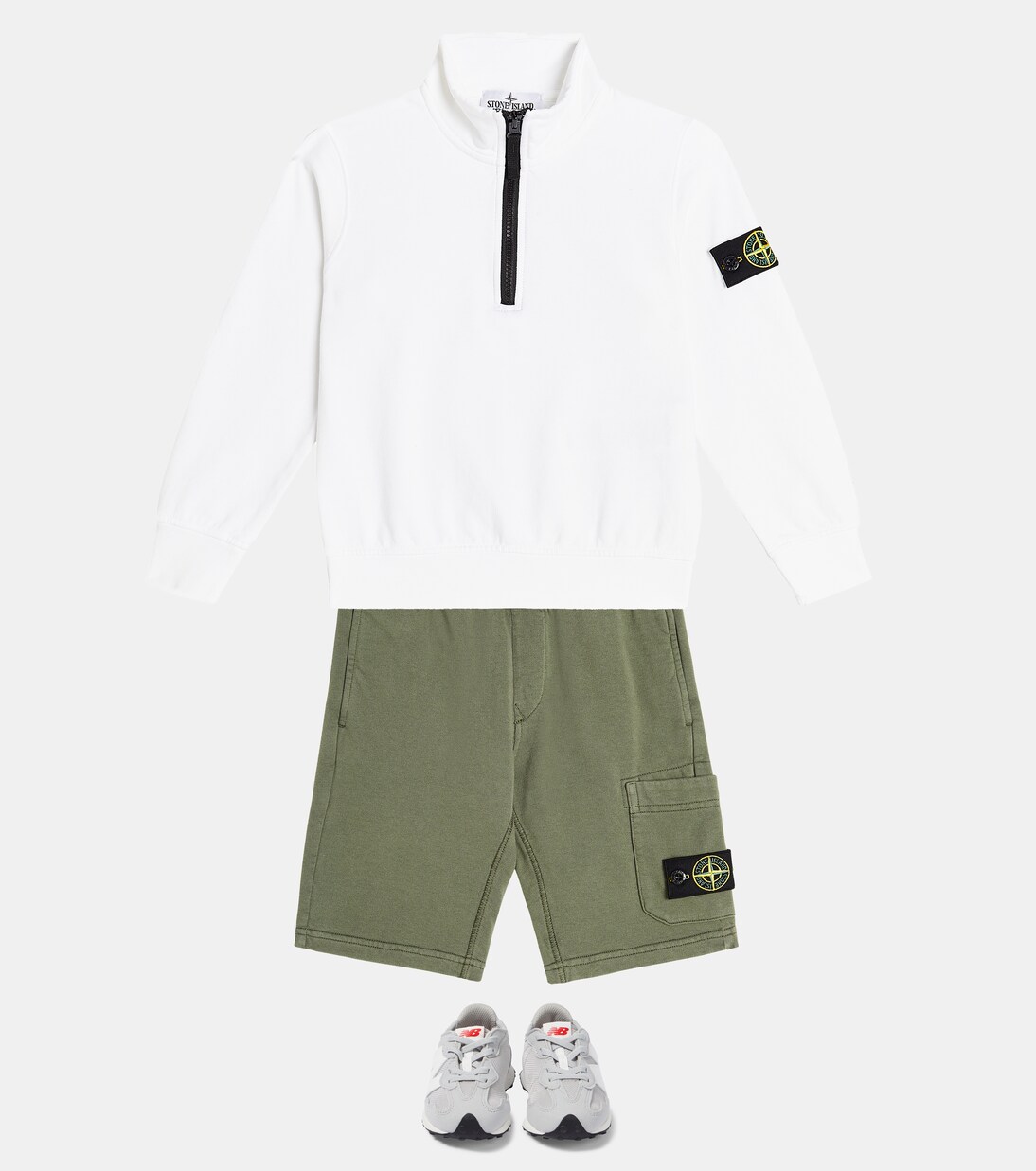 Shorts aus Baumwoll-Jersey | Stone Island Junior