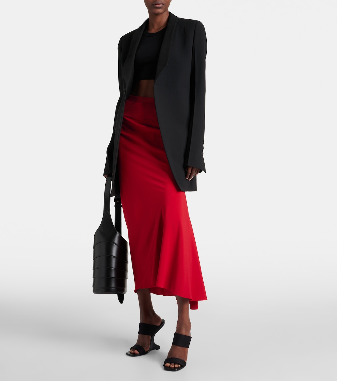 Falda midi de tiro alto | Rick Owens