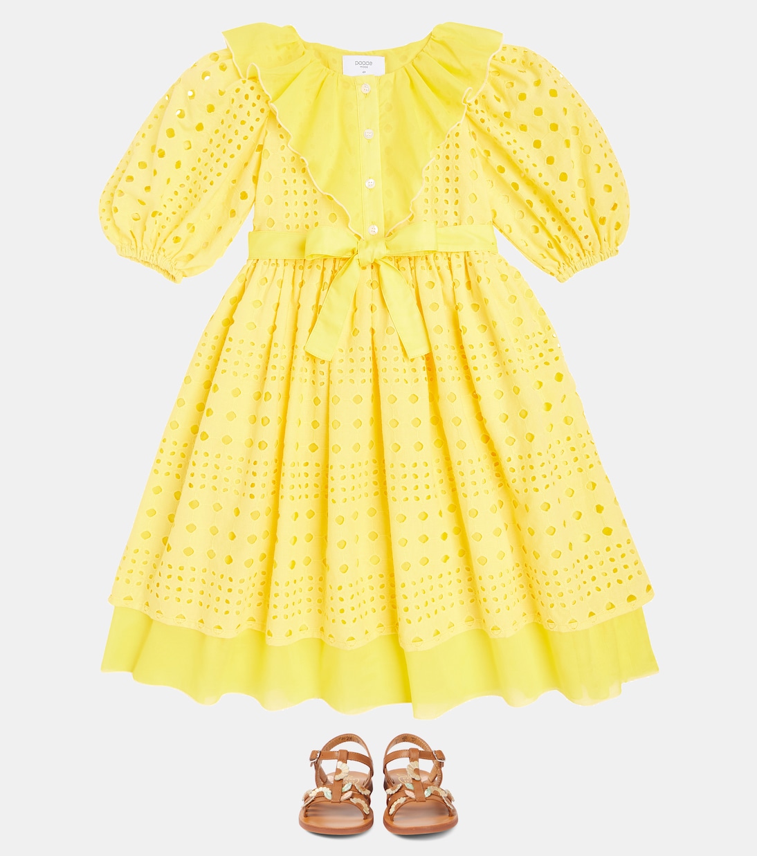 Sandali Plagette Multi Daisy in pelle | Pom d'Api