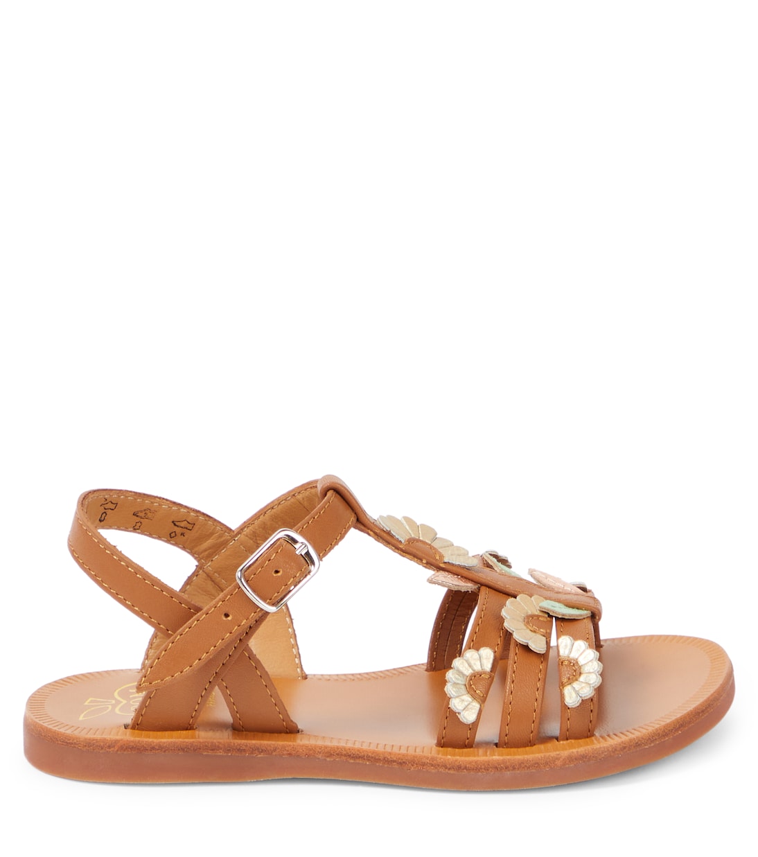 Sandali Plagette Multi Daisy in pelle | Pom d'Api