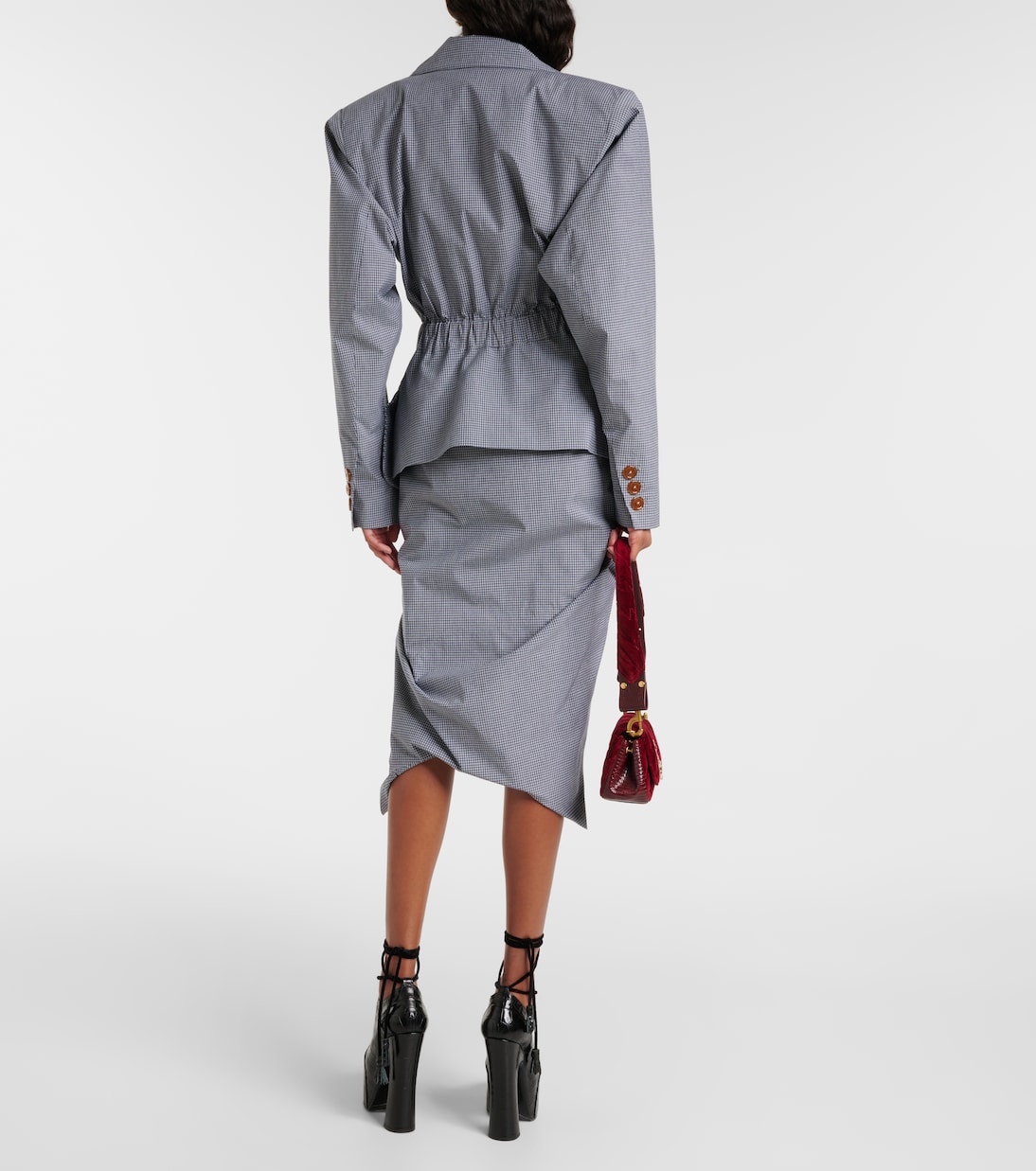 Blazer doppiopetto in cotone a quadri | Vivienne Westwood