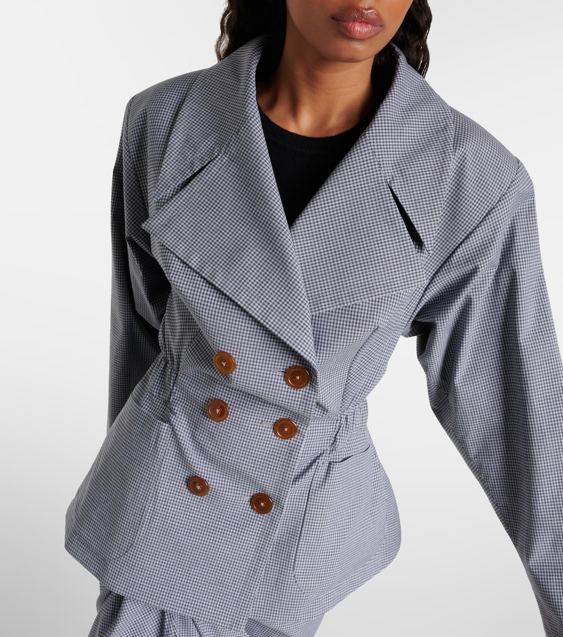 Blazer doppiopetto in cotone a quadri | Vivienne Westwood