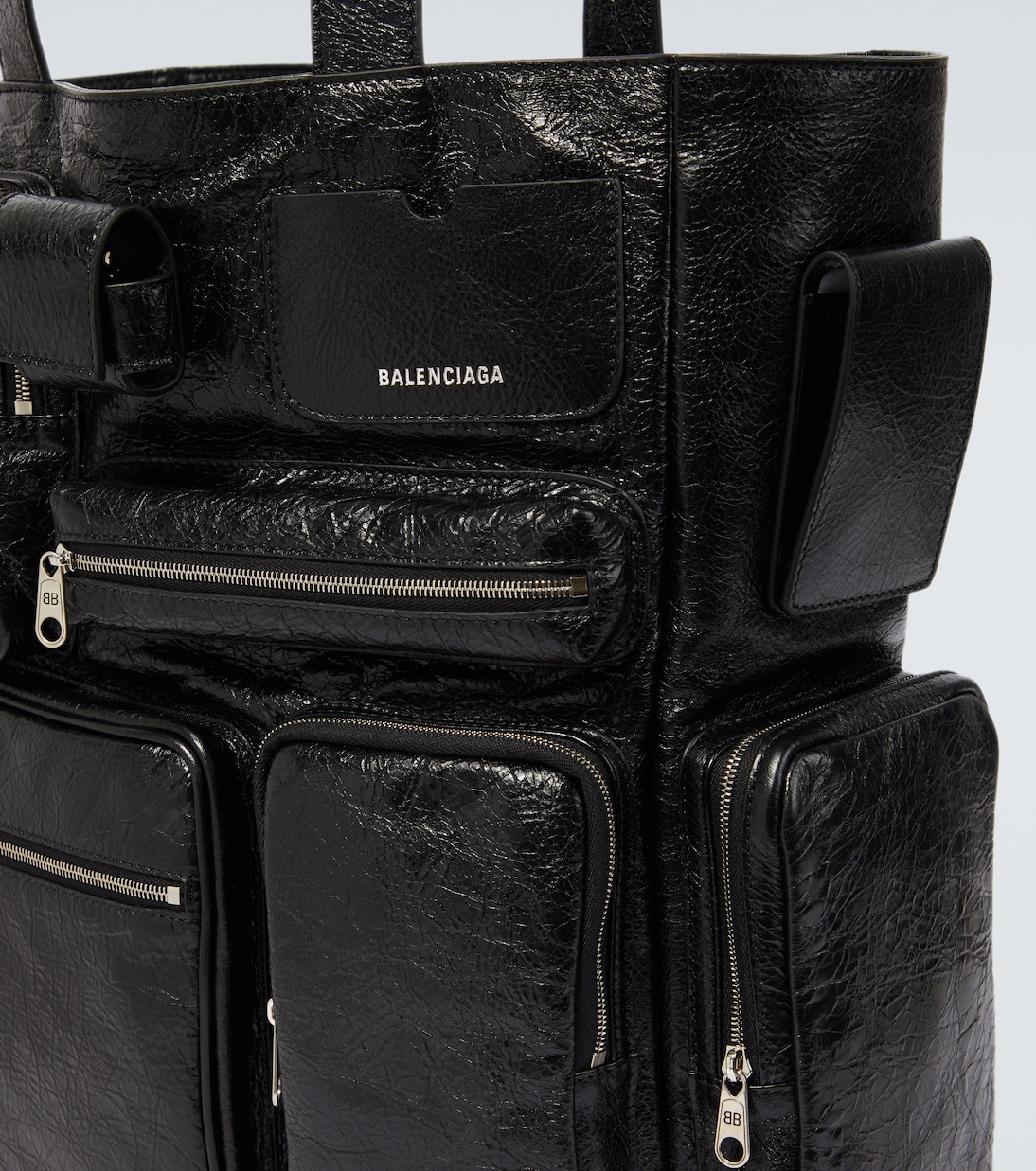 Superbusy distressed leather tote bag | Balenciaga