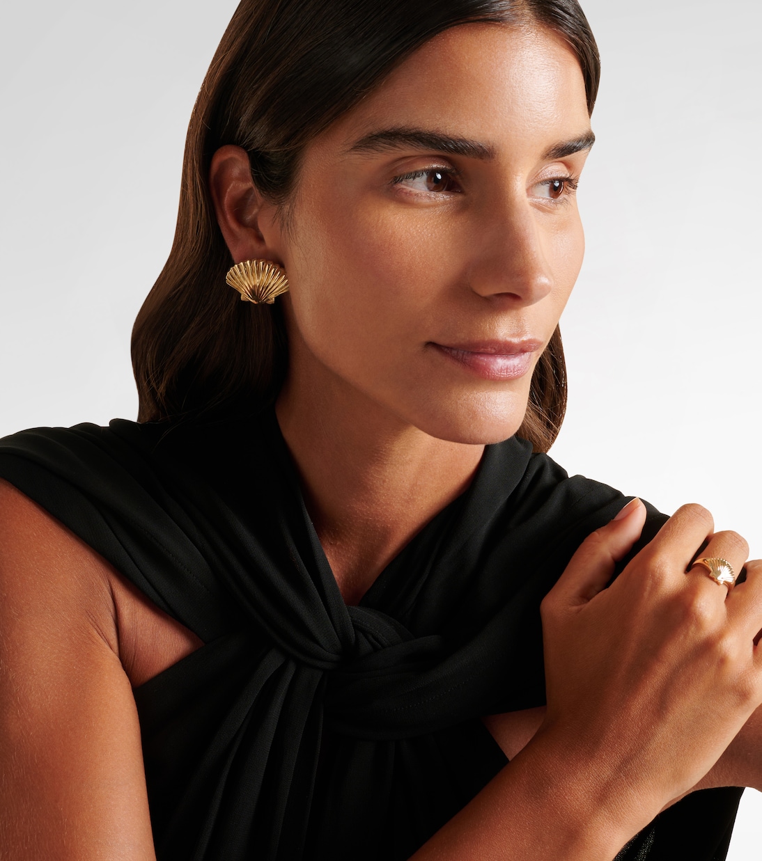 Boucles d'oreilles Venus Large en or 14 ct | Mateo