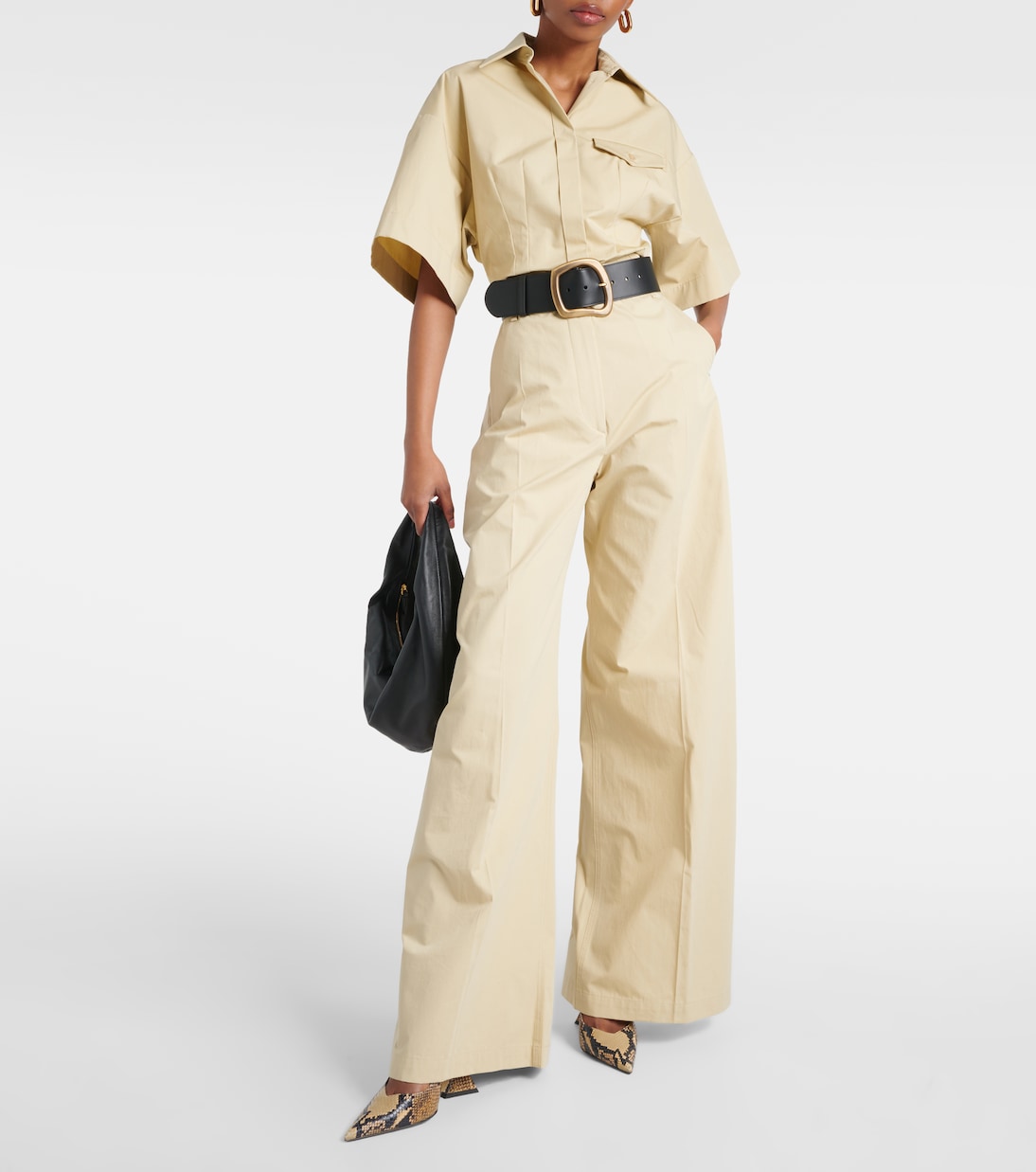 Pantalones anchos Gebe de algodón | Sportmax