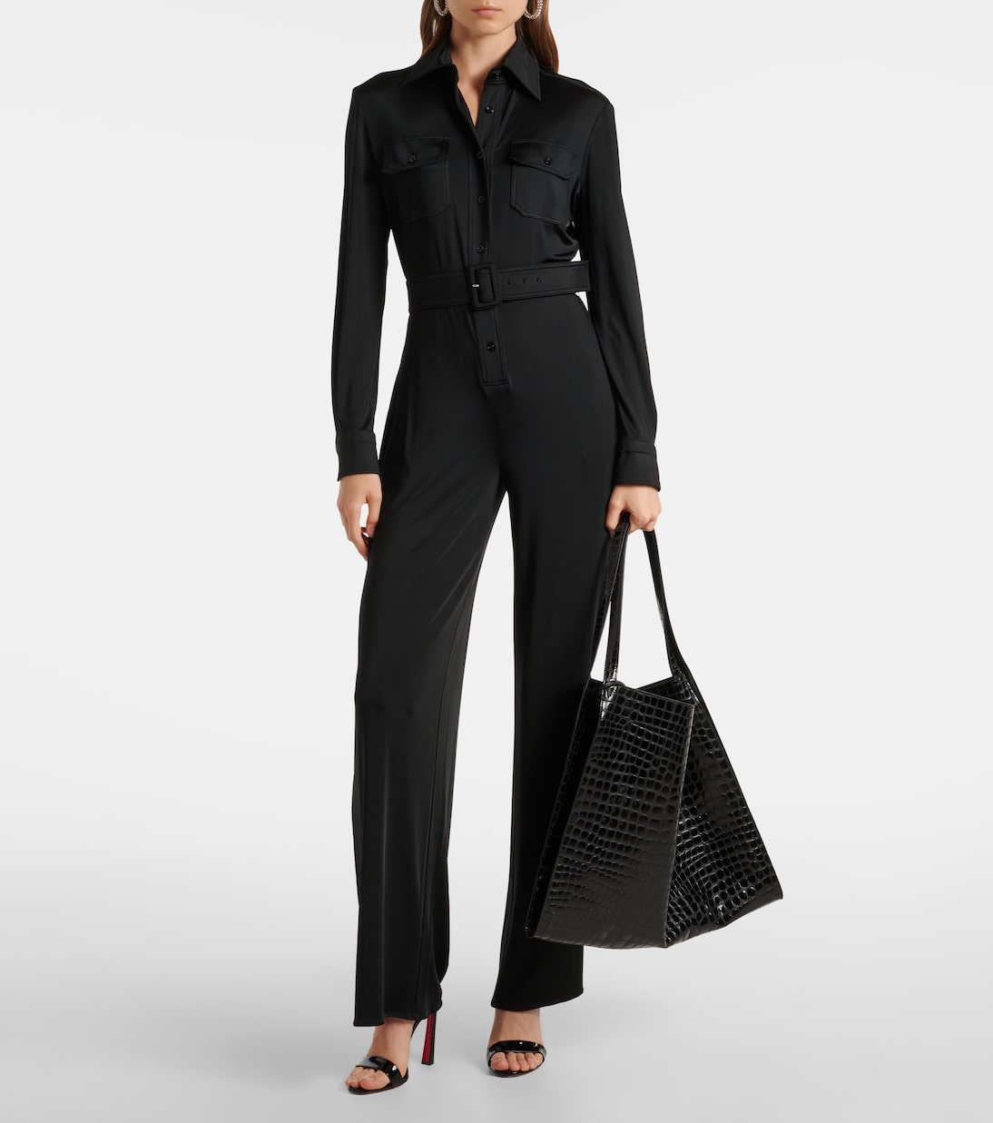Sac Le 54 en cuir embossé | Christian Louboutin
