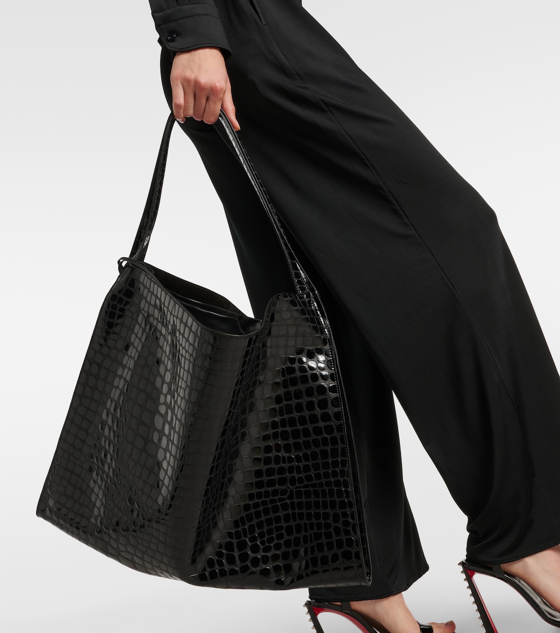 Sac Le 54 en cuir embossé | Christian Louboutin